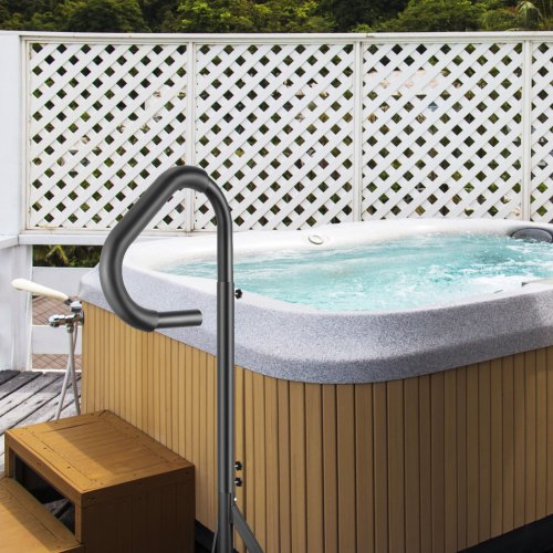 Hot Tub Handrail 360 Rotatable Spa Side Handrail with 4863 Adjustable