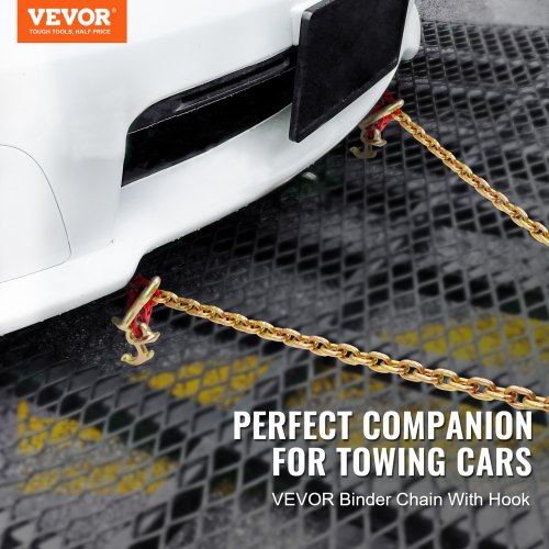 G80 V Bridle Chain 516 x 3 Towing Chain Bridle with R Hooks T Hooks J