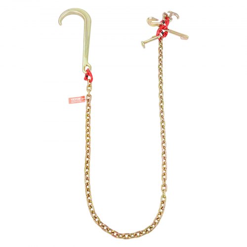 J Hook Chain 516 x 6 G80 15 Long Shank J Hook Tow Chain with RTJ