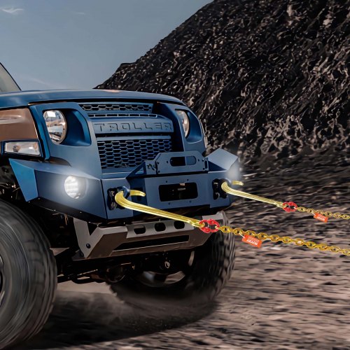 J Hook Chain 2PCS 516 x 6 G80 15 Long Shank J Hook Tow Chain with RTJ