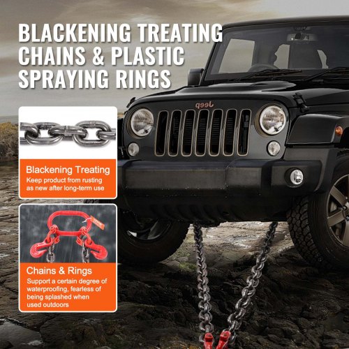 G80 V Bridle Chain 38 x 3 Towing Chain Bridle with 15 J Hooks and Grab