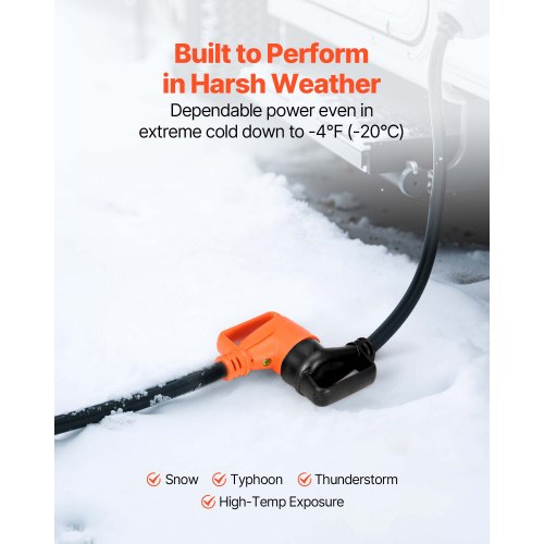 75 FT RV Extension Cord 30 Amp 125V 2500W Heavy Duty STW 103 Gauge Wire