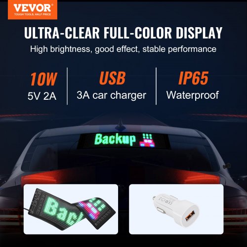 Programmable LED Sign P5 Full Color LED Scrolling Panel DIY Custom Text