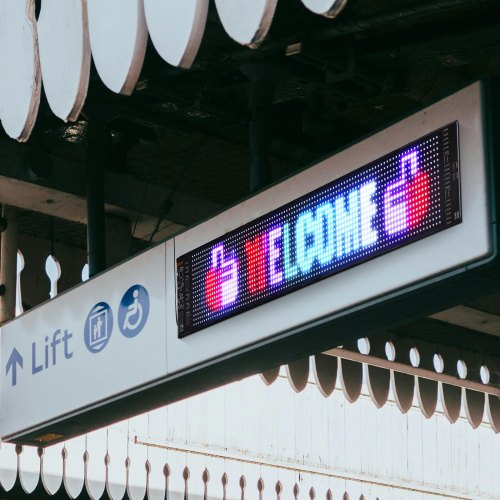 Programmable LED Sign P5 Full Color LED Scrolling Panel DIY Custom Text