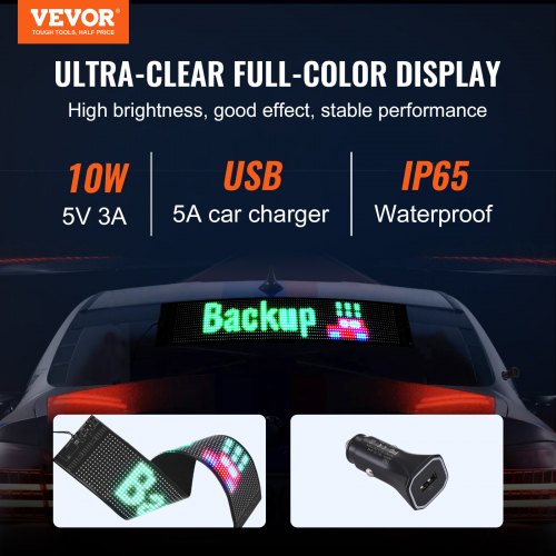 Programmable LED Sign P6 Full Color LED Scrolling Panel DIY Custom Text