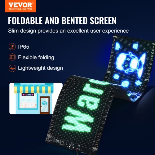Programmable LED Sign P5 Full Color LED Scrolling Panel DIY Custom Text 1
