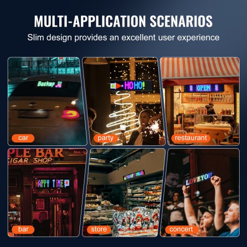 Programmable LED Sign P5 Full Color LED Scrolling Panel DIY Custom Text 1