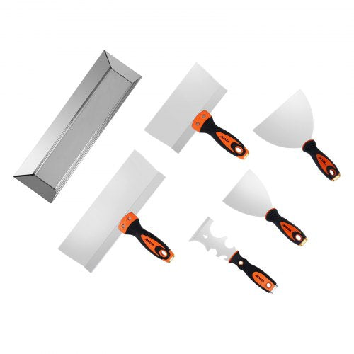 Drywall Knife Set 6 PCS Drywall Tools Includes 3 Painter Scraper Two