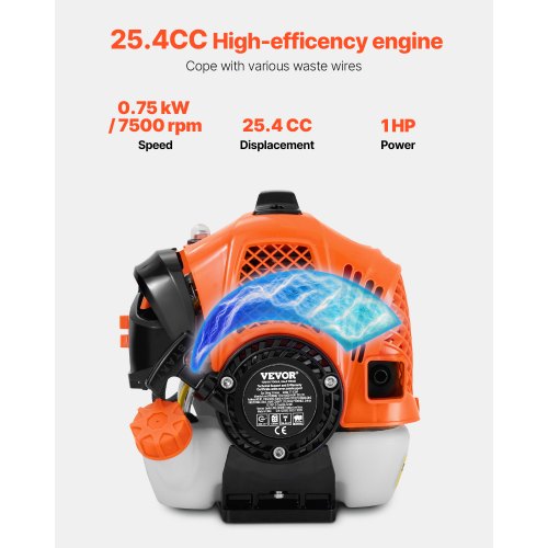 String Trimmer 252CC 2Stroke Gas Powered Weed Wacker 169 Cordless