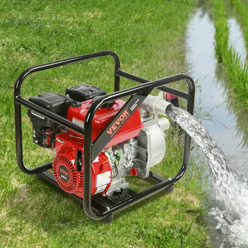Gasoline Engine Water Pump 2inch 7HP 142 GPM 148ft Lift 22ft Suction