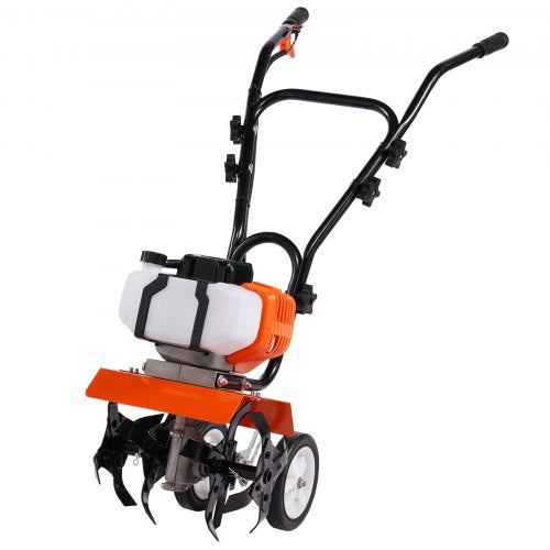 Tiller Cultivator 43CC 2Stroke Garden Cultivator Tiller with 4 Steel