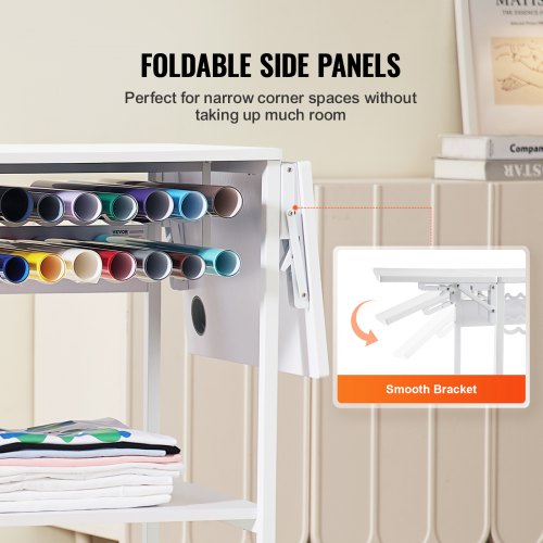 Heat Press Table 3 Tier Movable Heat Press Stand Foldable Heat Transfer