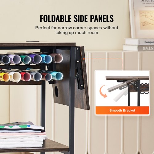 Heat Press Table 3 Tier Movable Heat Press Stand Foldable Heat Transfer 1