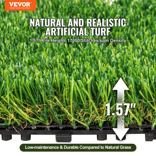 Artifical Grass Tiles Interlocking Turf Deck Set 18 Pack – 12x12