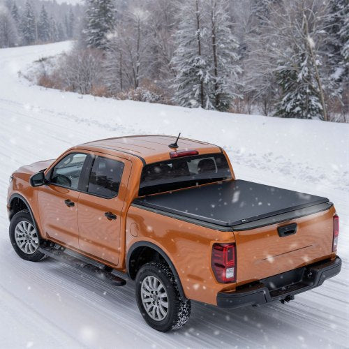 Soft RollUp Truck Bed Tonneau Cover Compatible with 20142025 Chevy
