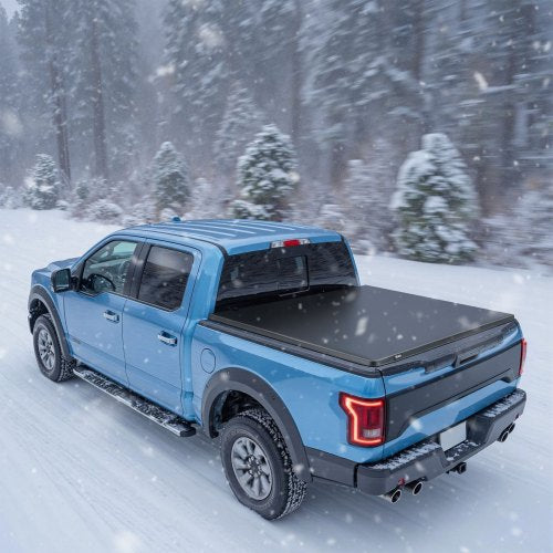 Soft RollUp Truck Bed Tonneau Cover Compatible with 20152025 Ford F150