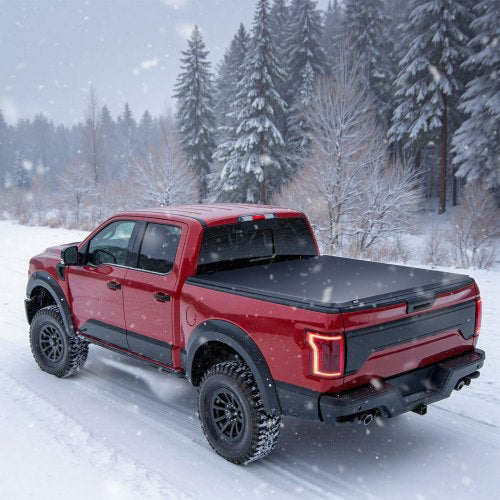 Soft RollUp Truck Bed Tonneau Cover Compatible with 20152025 Chevy