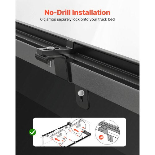 Soft RollUp Truck Bed Tonneau Cover Compatible with 20172025 Honda