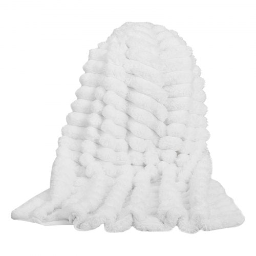 Throw Blanket 50 x 60 Inches 1270 x 1524 mm Faux Fur Cozy Throw