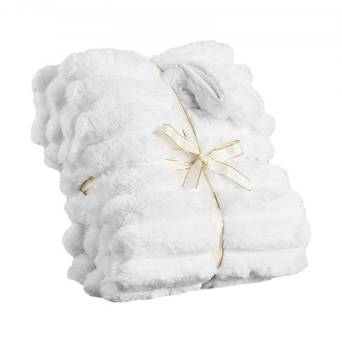 Throw Blanket 50 x 60 Inches 1270 x 1524 mm Faux Fur Cozy Throw