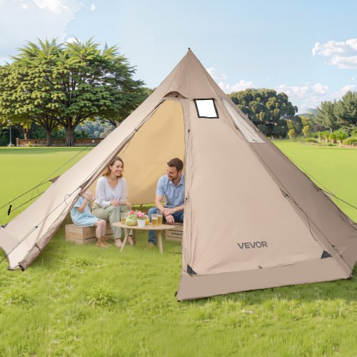 Hot Tent for 46 Persons Portable Winter Tipi Tent with Stove Jack