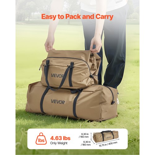 Hot Tent for 2 Persons Portable Winter Tipi Tent with Stove Jack