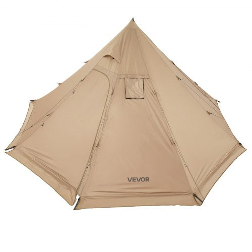 Hot Tent for 4 Persons Portable Winter Tipi Tent with Stove Jack