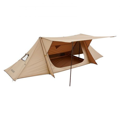 Camping Hot Tent Lightweight Bushcraft Tent with Stove Jack 2 Tarp Poles