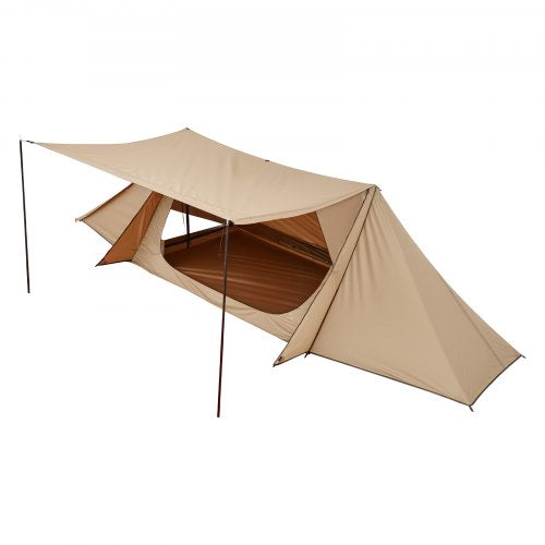 Camping Hot Tent Lightweight Bushcraft Tent with Stove Jack 2 Tarp Poles