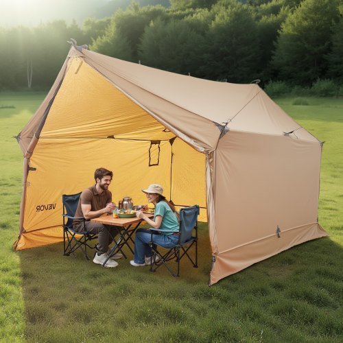 Camping Hot Tent 2 Persons Cabin Hot Tent with Stove Jack Waterproof