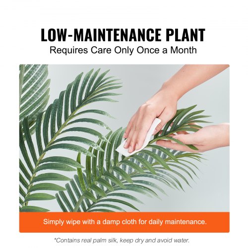 Artificial Palm Tree 4 FT Tall Faux Plant Secure PE Material AntiTip