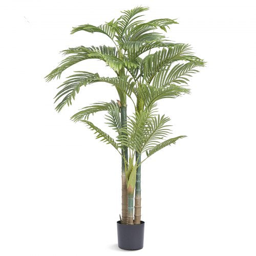 Artificial Gold Cane Palm Tree 6.5 FT Tall Faux Plant PE Material