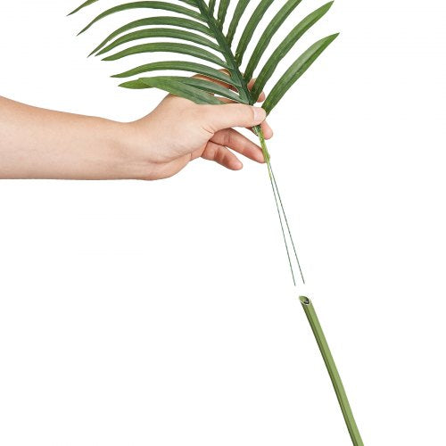 Artificial Gold Cane Palm Tree 6.5 FT Tall Faux Plant PE Material