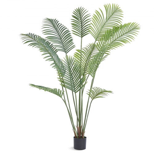 Artificial Palm Tree 6 FT Tall Faux Plant Secure PE Material AntiTip