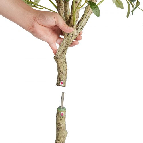 Artificial Olive Tree 5 FT Tall Faux Plant Secure PE Material AntiTip