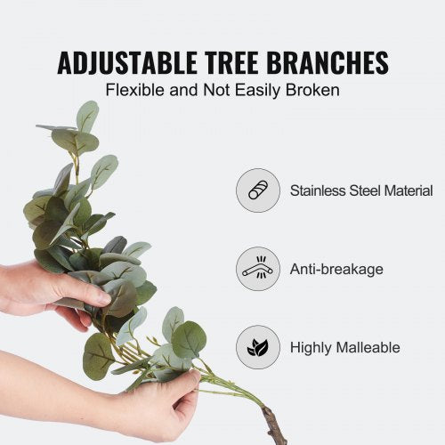 Artificial Eucalyptus Tree 6 FT Tall Faux Plant Secure PE Material