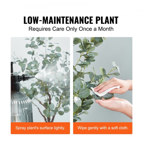 Artificial Eucalyptus Tree 6 FT Tall Faux Plant Secure PE Material