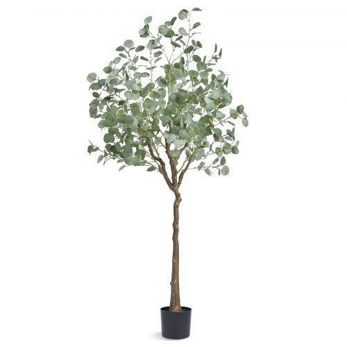 Artificial Eucalyptus Tree 6 FT Tall Faux Plant Secure PE Material
