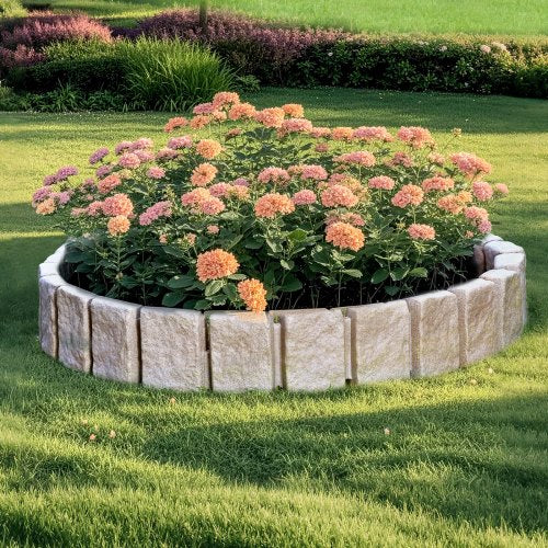 Faux Stone Landscape Edging 472 x 9 in Realistic Lawn Edging Flexible