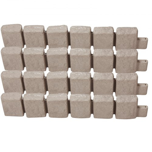 Faux Stone Landscape Edging 472 x 9 in Realistic Lawn Edging Flexible