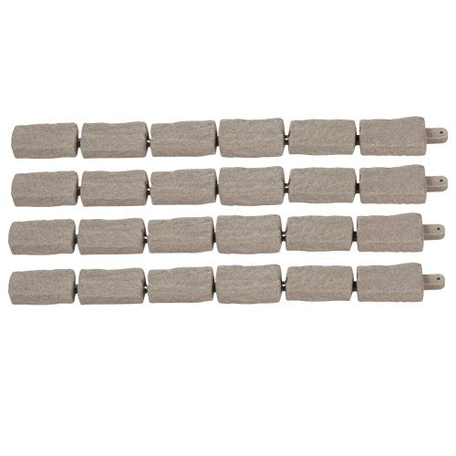 Faux Stone Landscape Edging 464 x 2.2 in Realistic Lawn Edging Flexible