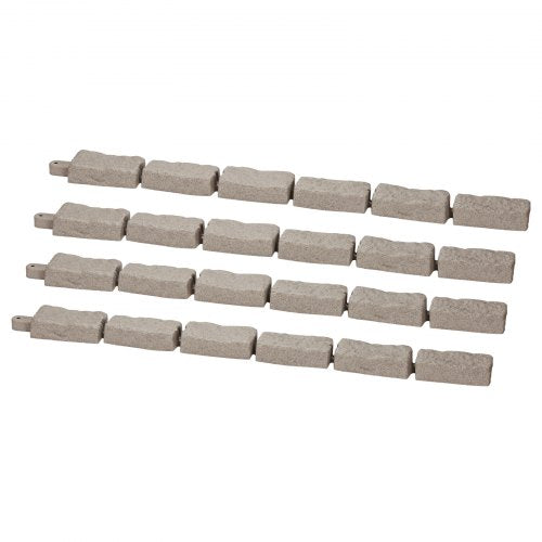 Faux Stone Landscape Edging 464 x 2.2 in Realistic Lawn Edging Flexible