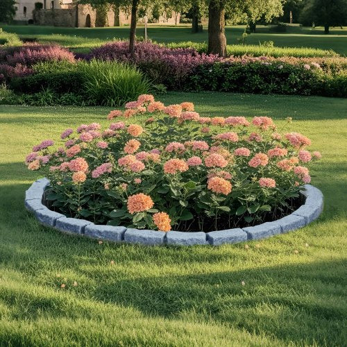 Faux Stone Landscape Edging 46.4 x 2.2 in Realistic Lawn Edging Flexible