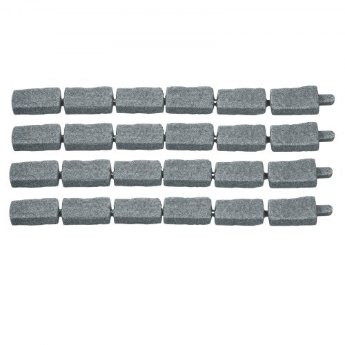 Faux Stone Landscape Edging 46.4 x 2.2 in Realistic Lawn Edging Flexible