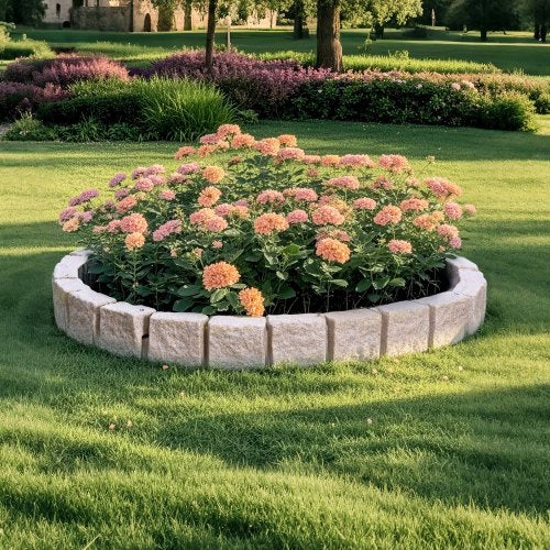 Faux Stone Landscape Edging 468 x 3.9 in Realistic Lawn Edging Flexible