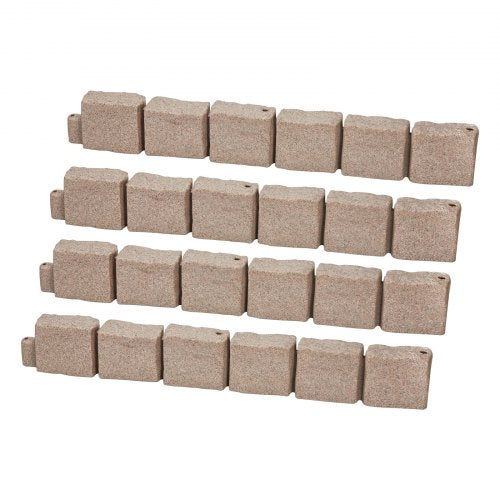 Faux Stone Landscape Edging 468 x 3.9 in Realistic Lawn Edging Flexible