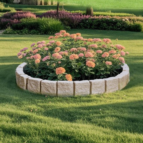 Faux Stone Landscape Edging 468 x 3.9 in Realistic Lawn Edging Flexible