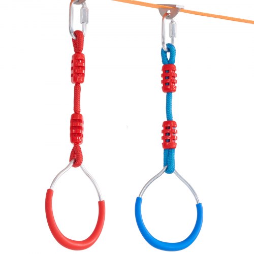 Ninja Warrior Obstacle Course for Kids 2 x 56 ft Weatherproof Slacklines