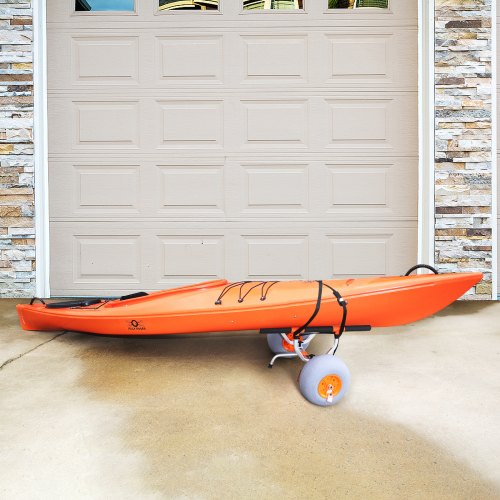 Heavy Duty Kayak Cart Foldable Canoe Trolley Cart with 12 Tires