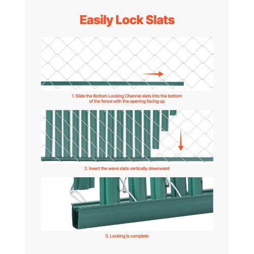 Bottom Locking Privacy Slats DoubleWall Vertical BottomLocking Slats with Wings